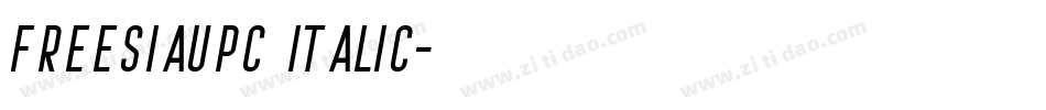 FreesiaUPC Italic字体转换
